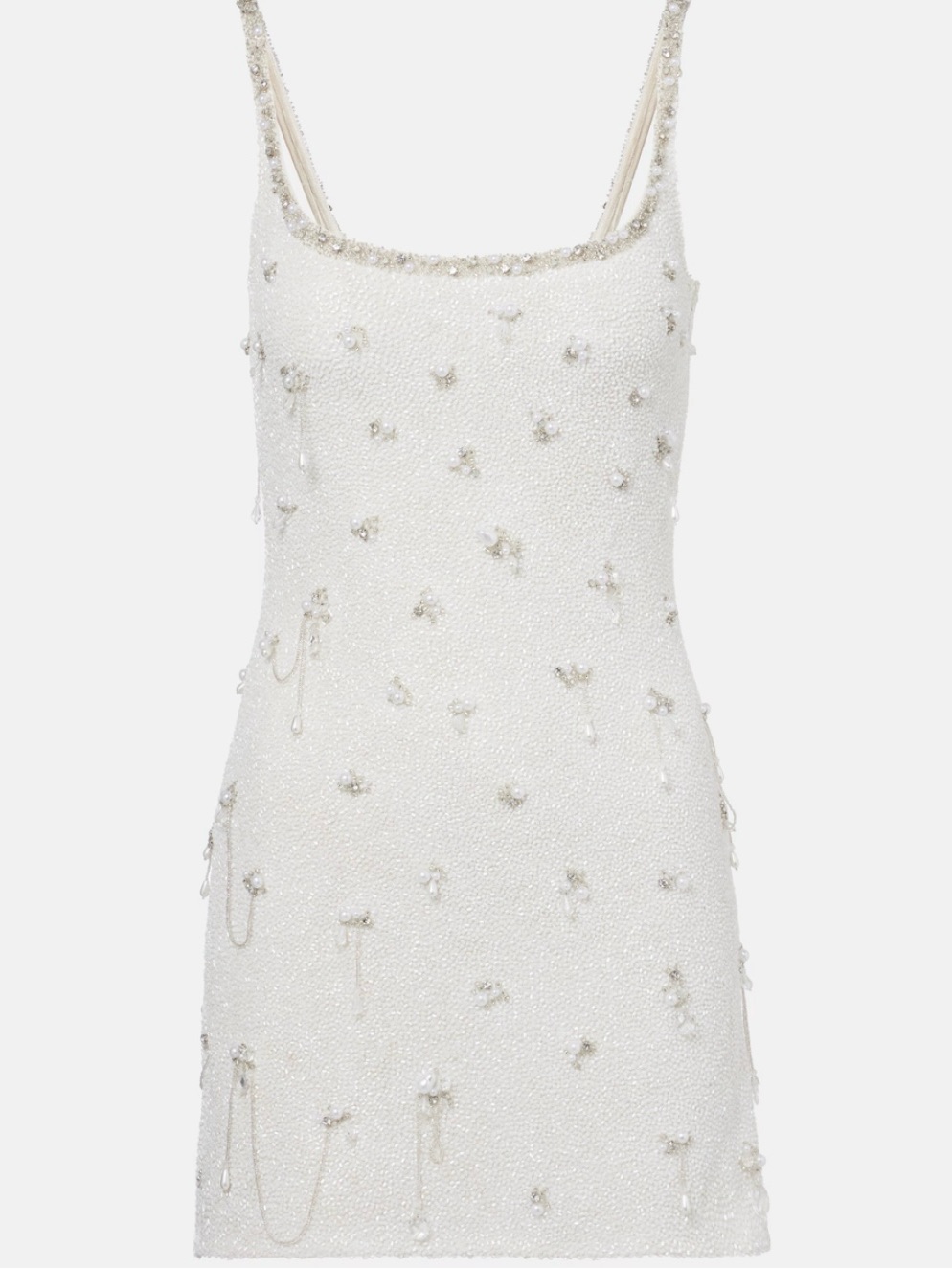 Clio Peppiatt Droplet Embellished Beaded Mini Dress Size Xs